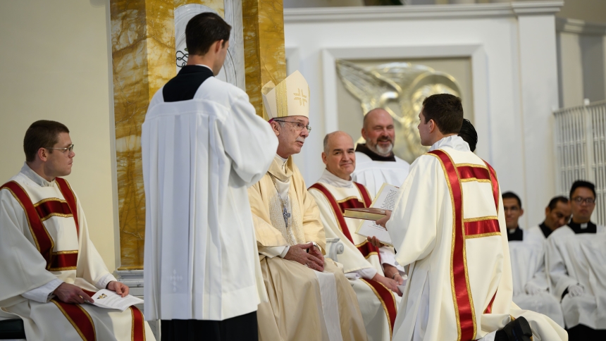 Drew Navarro is ordained to transitional diaconate