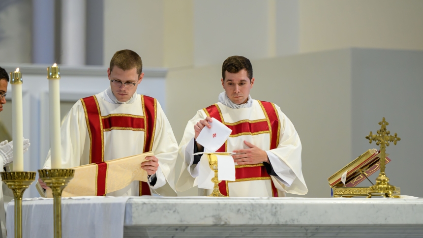 Drew Navarro is ordained to transitional diaconate
