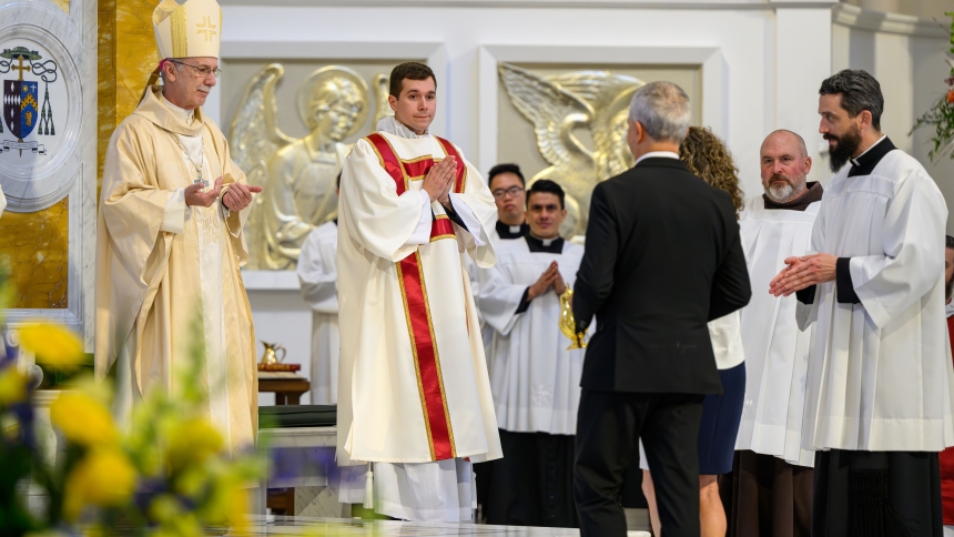 Drew Navarro is ordained to transitional diaconate