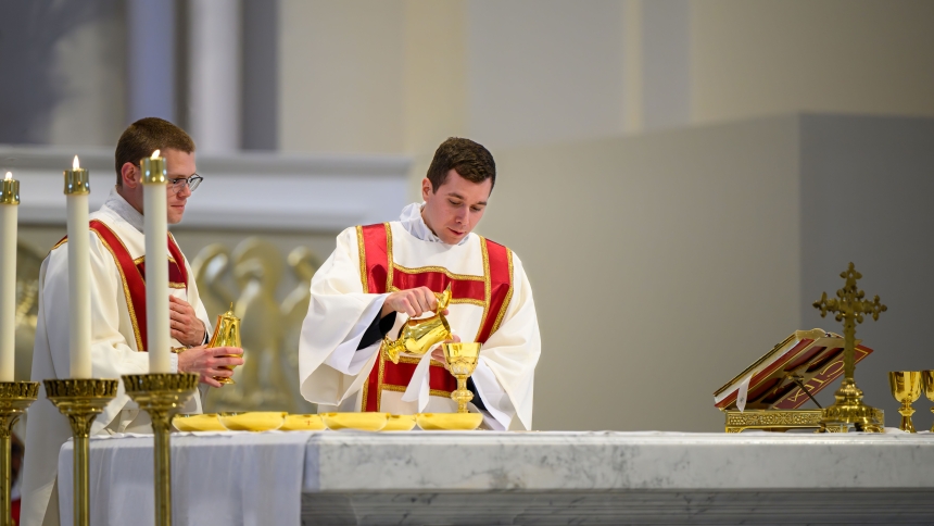 Drew Navarro is ordained to transitional diaconate