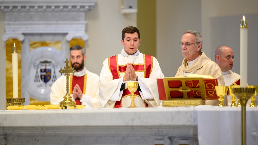 Drew Navarro is ordained to transitional diaconate