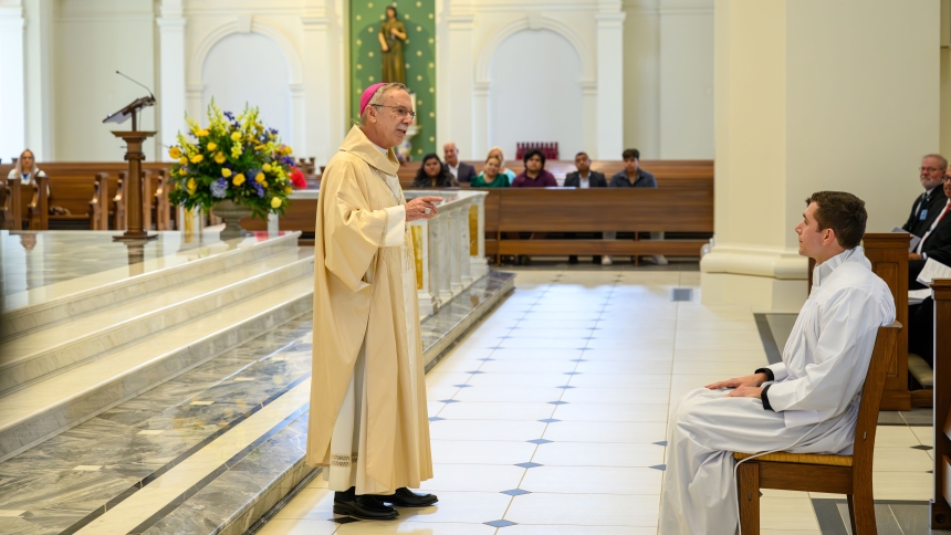 Drew Navarro is ordained to transitional diaconate