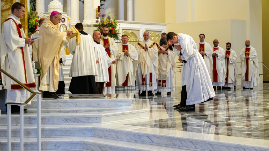 Drew Navarro is ordained to transitional diaconate