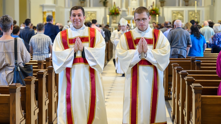 Drew Navarro is ordained to transitional diaconate
