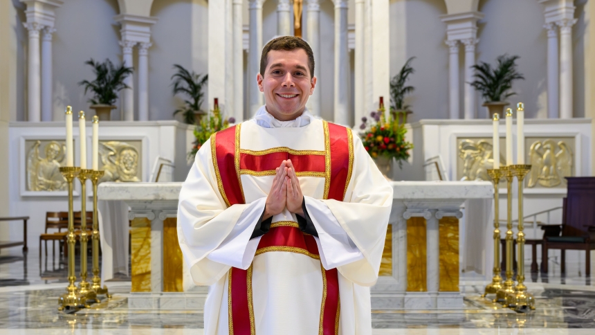 Drew Navarro is ordained to transitional diaconate
