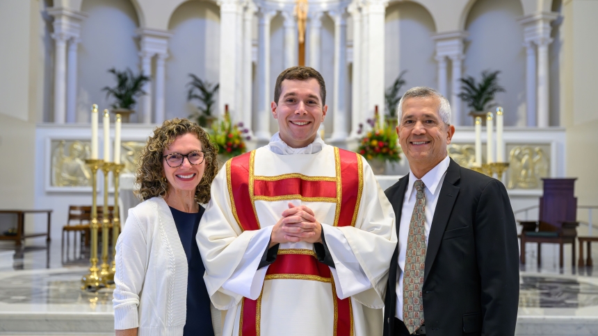 Drew Navarro is ordained to transitional diaconate