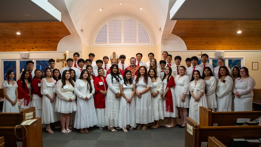 Bishop emphasizes personal connection in sacrament of confirmation