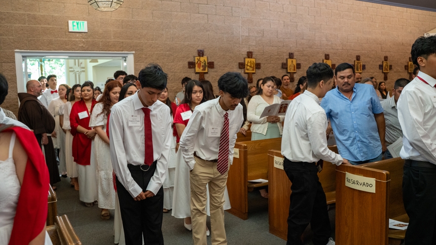 Bishop emphasizes personal connection in sacrament of confirmation