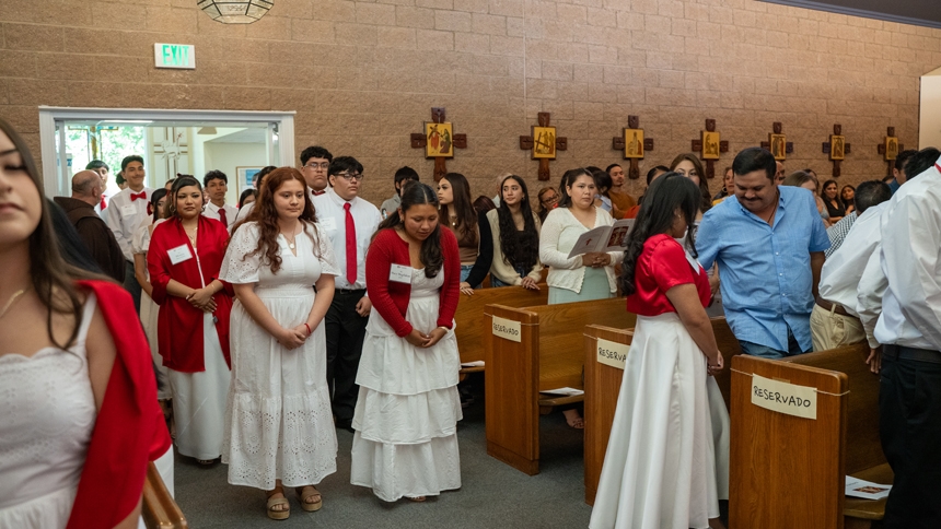 Bishop emphasizes personal connection in sacrament of confirmation