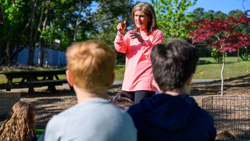 Betse Noble is a parishioer at St. Catherine of Siena Church and a volunteer at Saving Grace.