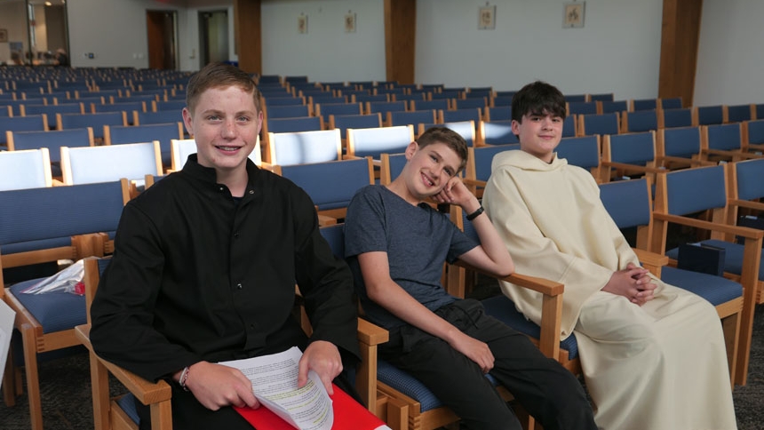 Children investigate the Eucharist at Mother Teresa Parish Detective School