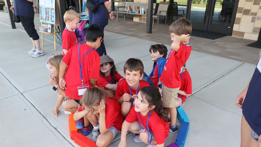 Children investigate the Eucharist at Mother Teresa Parish Detective School