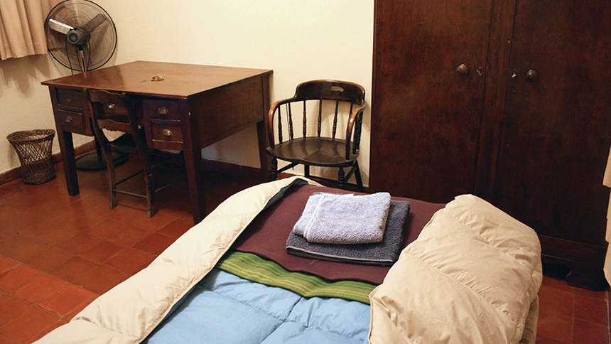 The former room of Father Jorge Bergoglio, now Pope Francis, at the Major residence of the Jesuits in Cordoba, Argentina on April 16, 2013. Catholic News Agency
