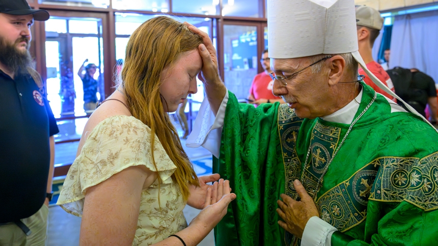 ‘More than an event … a spark’ Bishop Luis urges youth at conference to embrace prayer and Jesus