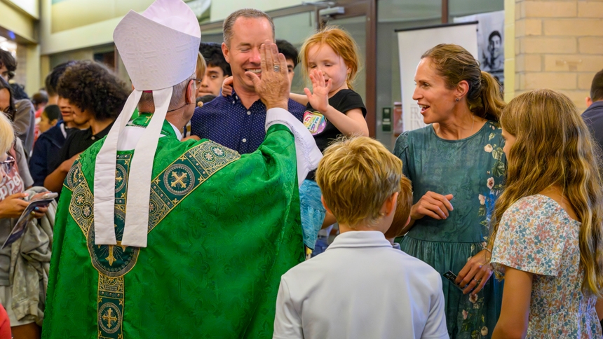 ‘More than an event … a spark’ Bishop Luis urges youth at conference to embrace prayer and Jesus