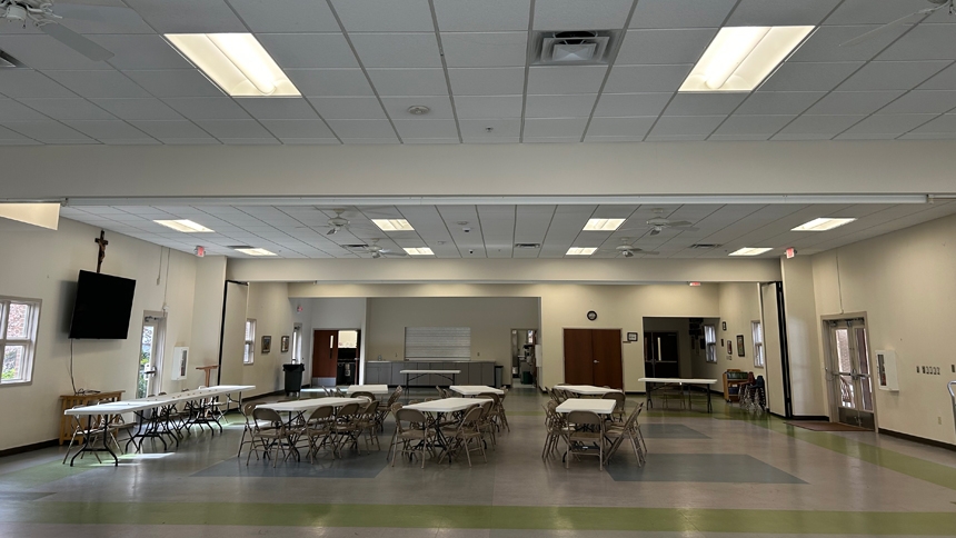 Parish hall renovation highlights faith, art, community