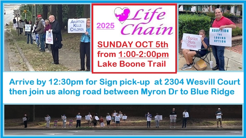 2025 Life Chain of Raleigh