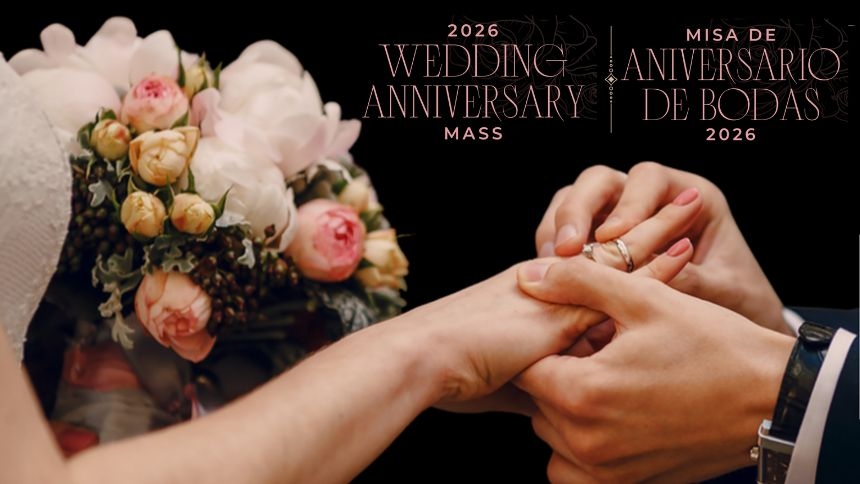 The Wedding Anniversary Mass is scheduled for February 14, 2026