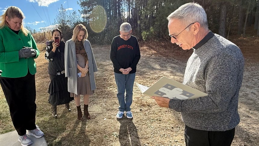 The blessing of 1240 AM, led by Our Lady of Guadalupe