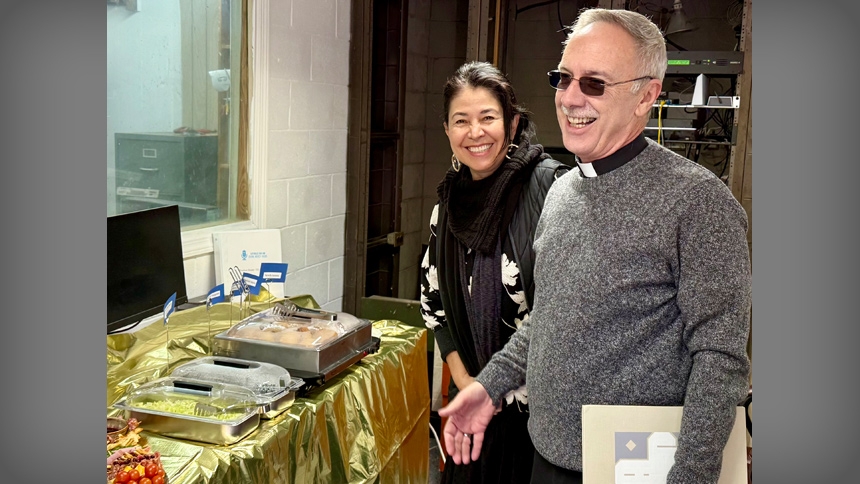 The blessing of 1240 AM, led by Our Lady of Guadalupe