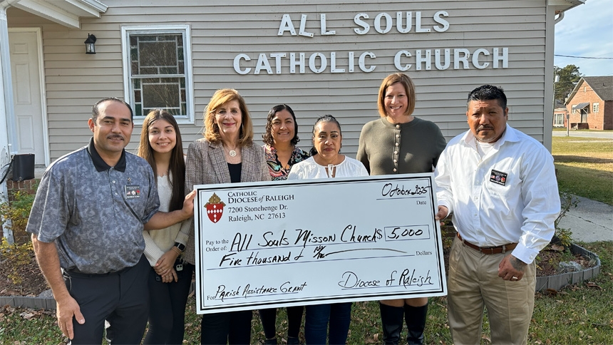Diocese of Raleigh awards $46,600 in parish grants for 2025
