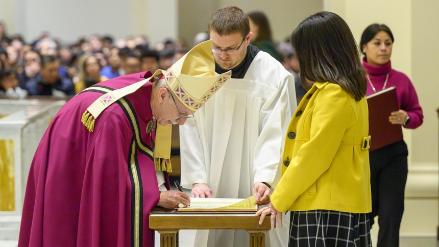 Cathedral hosts Rite of Election