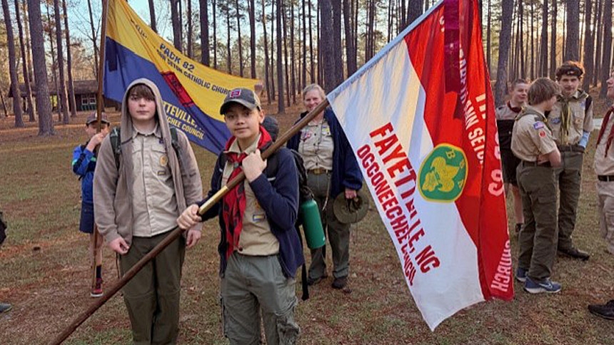 Catholic Scouts gather for camporee