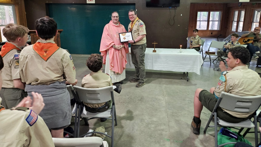 Catholic Scouts gather for camporee