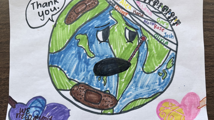 How they care: Showcase encourages students to draw for the Earth