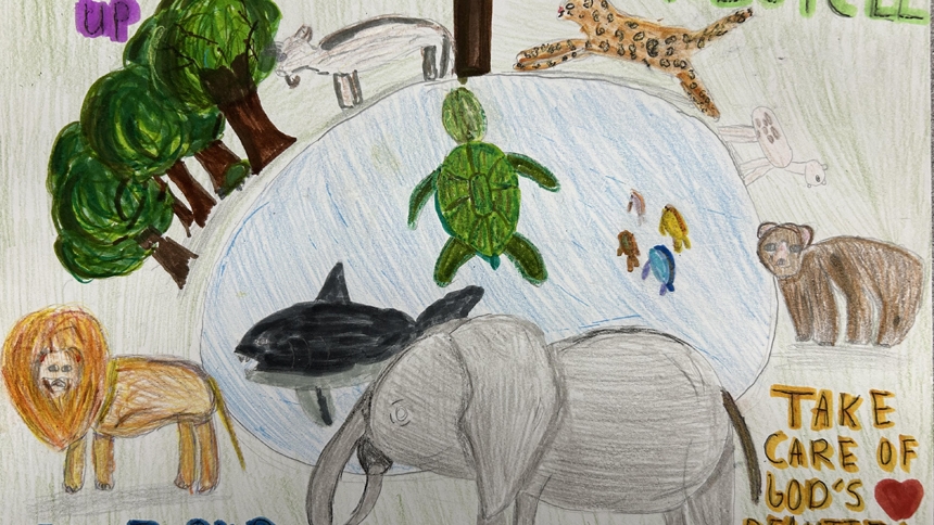How they care: Showcase encourages students to draw for the Earth