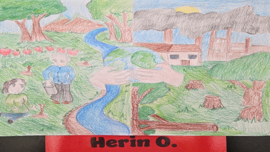 How they care: Showcase encourages students to draw for the Earth