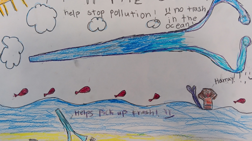 How they care: Showcase encourages students to draw for the Earth