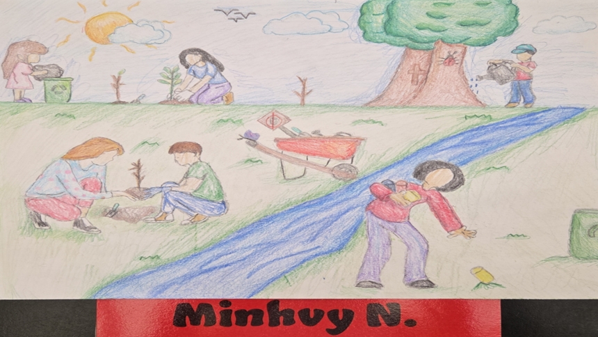 How they care: Showcase encourages students to draw for the Earth