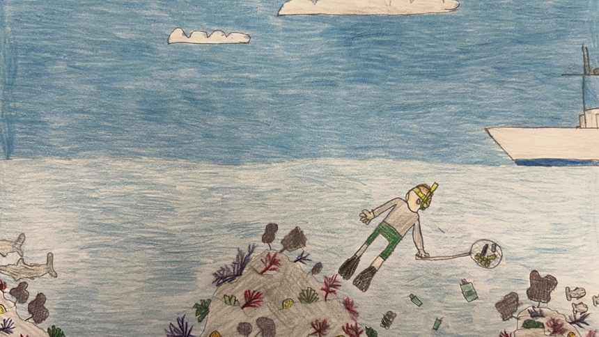 How they care: Showcase encourages students to draw for the Earth