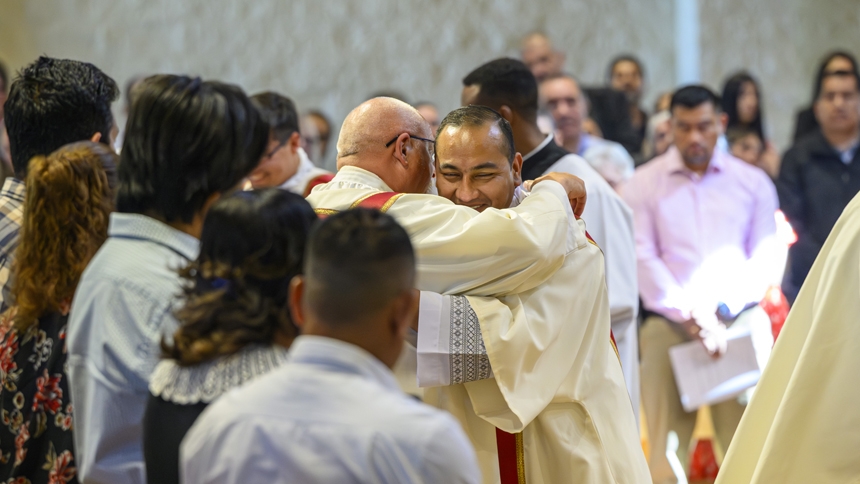 Two ordained to transitional diaconate