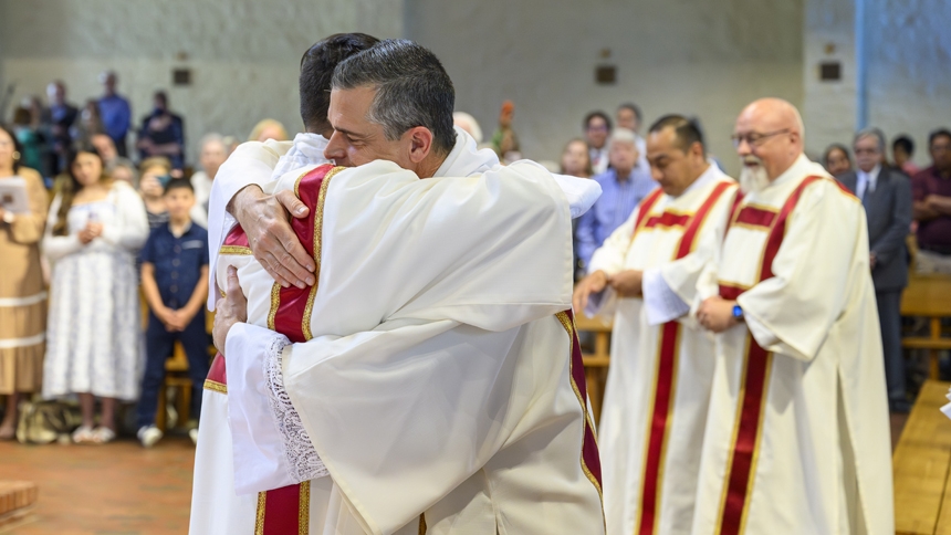 Two ordained to transitional diaconate