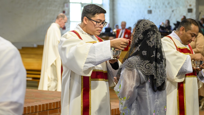 Two ordained to transitional diaconate