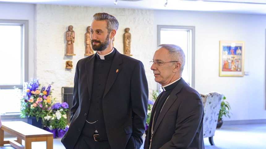 Two ordained to transitional diaconate