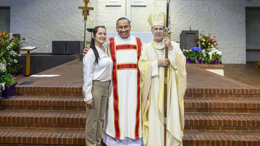 Two ordained to transitional diaconate