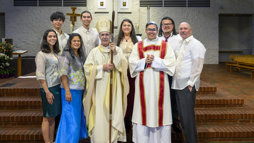 Two ordained to transitional diaconate