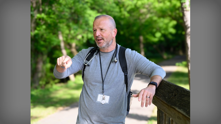 A member of Mother Teresa Parish in Cary, Brian Klausner said he never planned on a career in homeless medicine, but he fell into it while working in Boston and was instantly hooked.