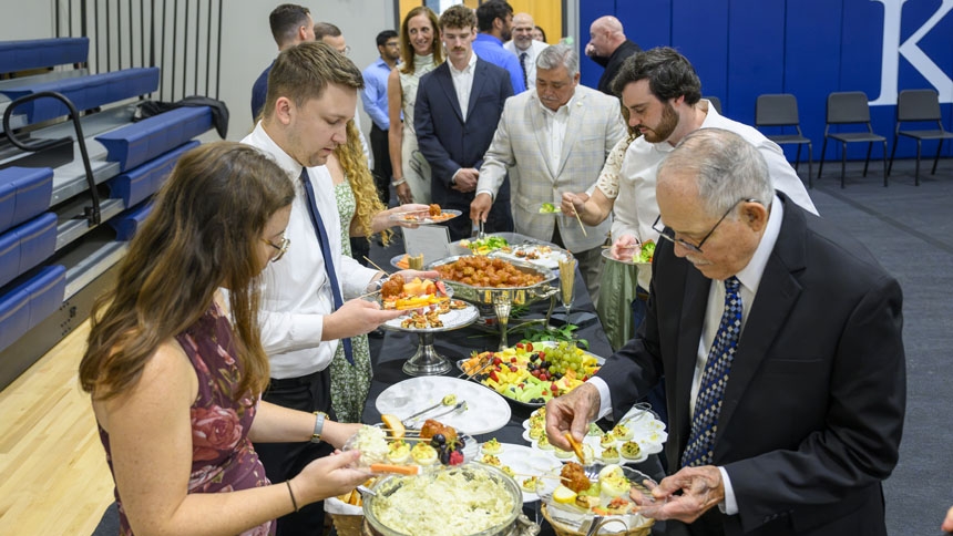 A reception for the deacons and their guests was held in cathedral's parish hall.