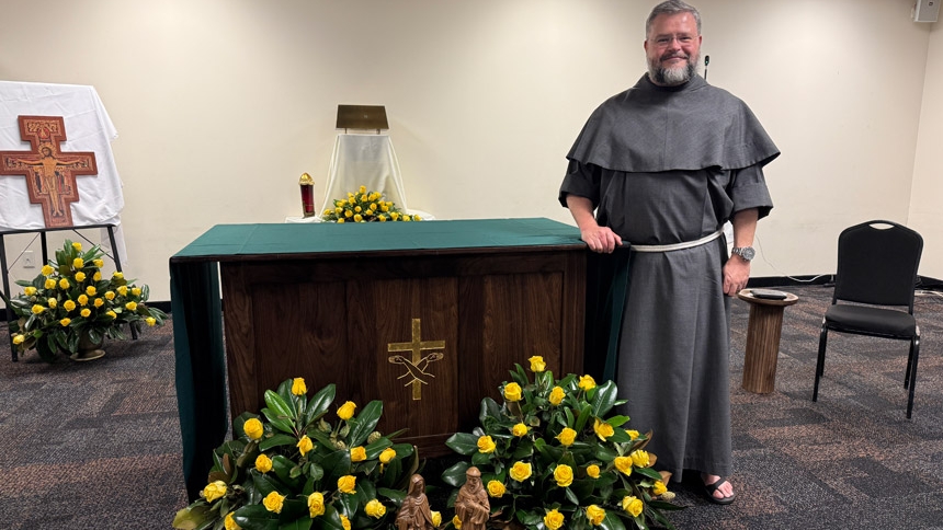 Elon University chaplain crafts altar, ambo for his order