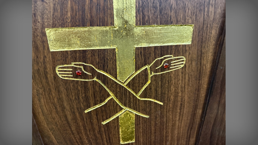 Elon University chaplain crafts altar, ambo for his order