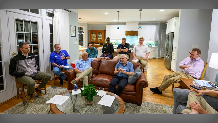 Each Journeymen gathering includes faith-based discussion. 
