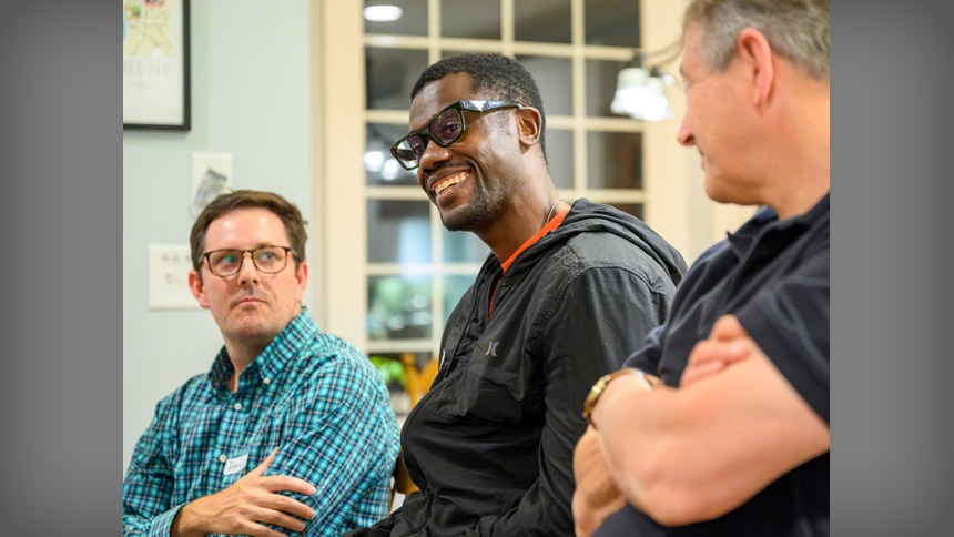 Two groups at St. Francis of Assisi Parish in Raleigh, Journeymen and Women at the Well, are seeing the benefits of shared faith and multi-generational friendship. 