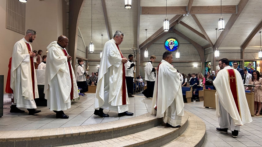 Bishop blesses new space for St. Peter preschoolers