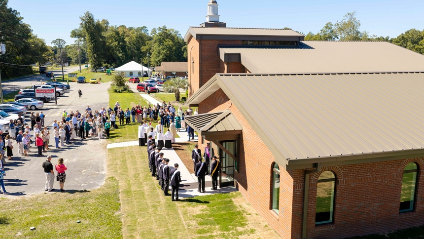 St. Stanislaus celebrates new pastor, parish hall