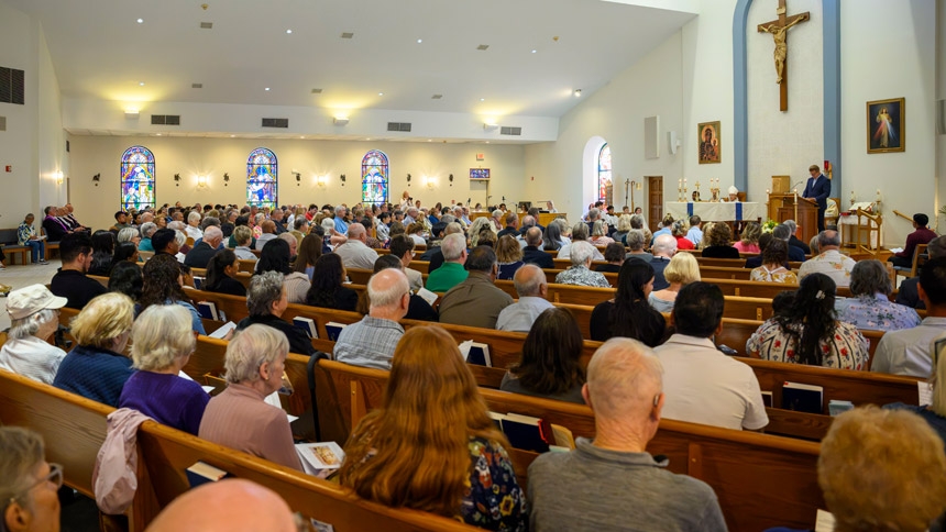 St. Stanislaus celebrates new pastor, parish hall