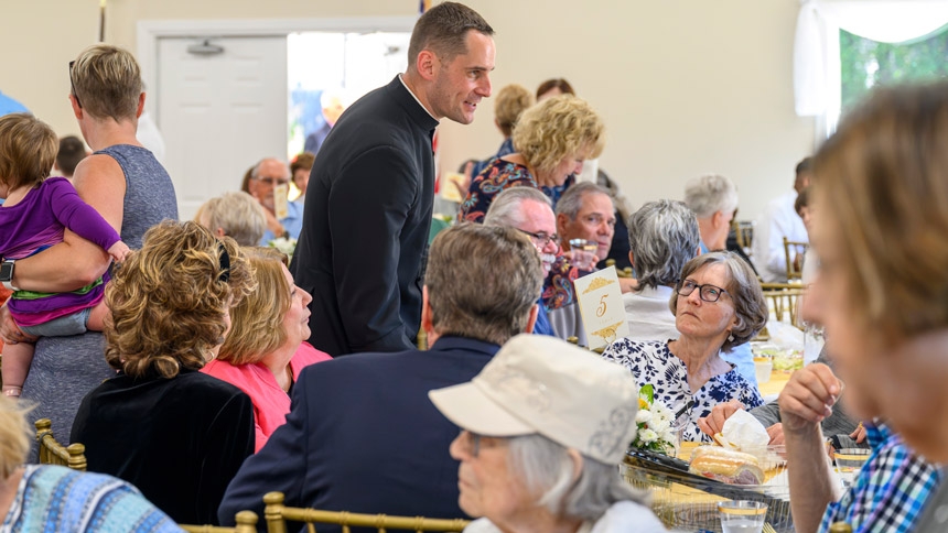 St. Stanislaus celebrates new pastor, parish hall